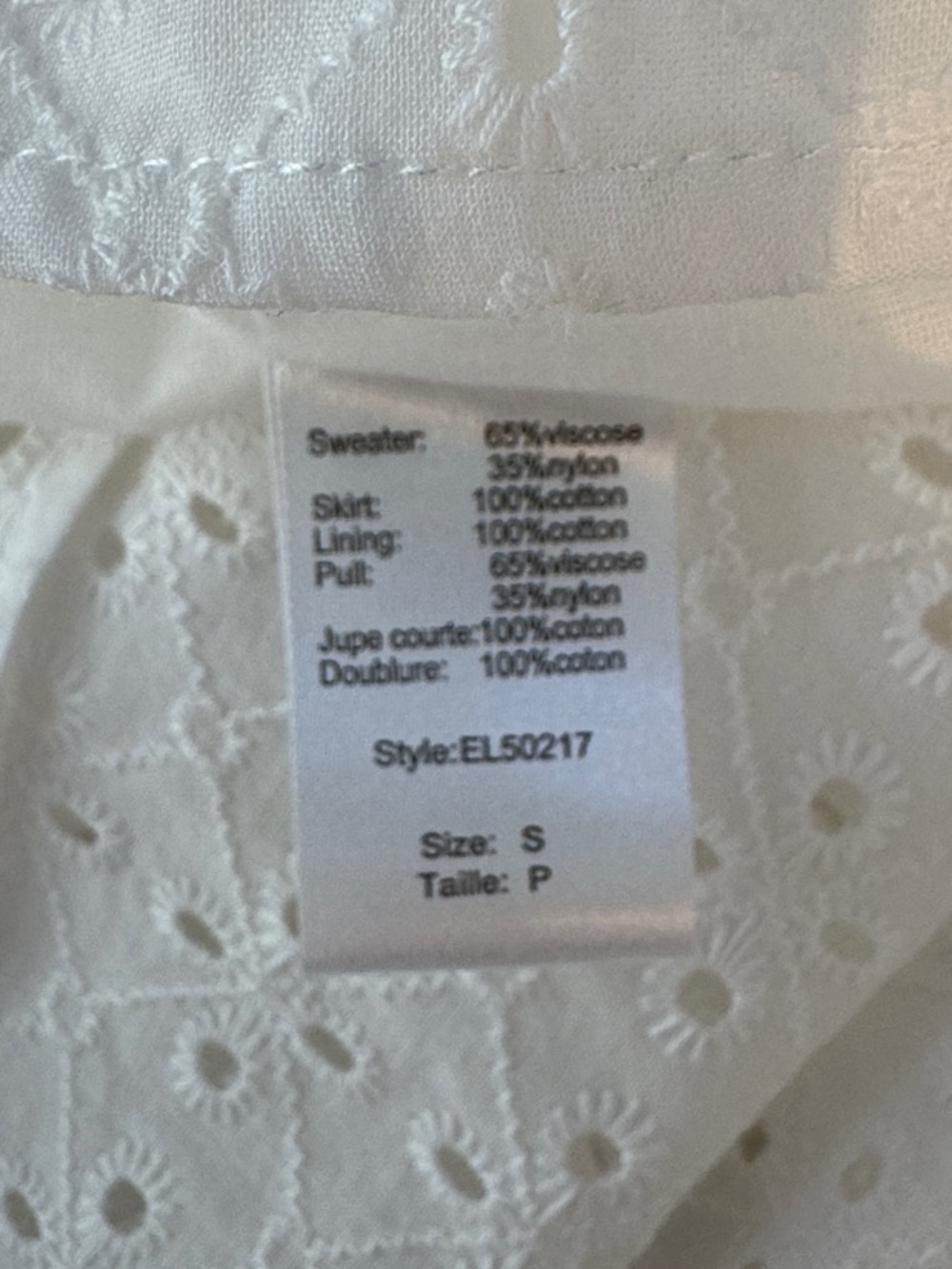 White Eyelet Midi Dress | Sleeveless Cotton Summer Dress with Pockets - Picture 6 of 7
